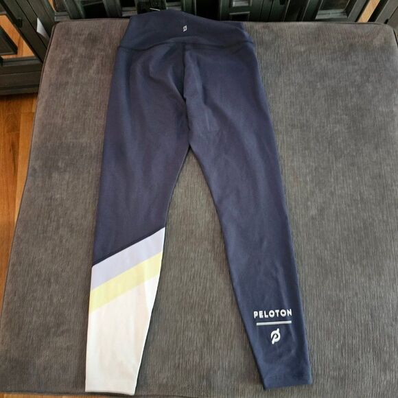 NWT Peloton Women's Navy White High Rise Colorblock Legging Size S - Picture 10 of 14